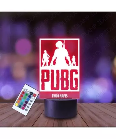 Lampka Nocna 3D LED LAMP PUBG Postacie PlayerUnknown’s Battlegrounds
