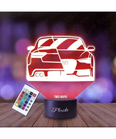 Lampka Nocna 3D LED LAMP Samochód Auto Audi A4