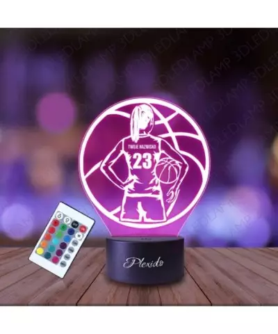 Lampka Nocna 3D LED LAMP Koszykarka