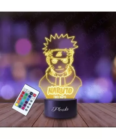 Lampka Nocna 3D LED LAMP Dla fana Anime Naruto Napis
