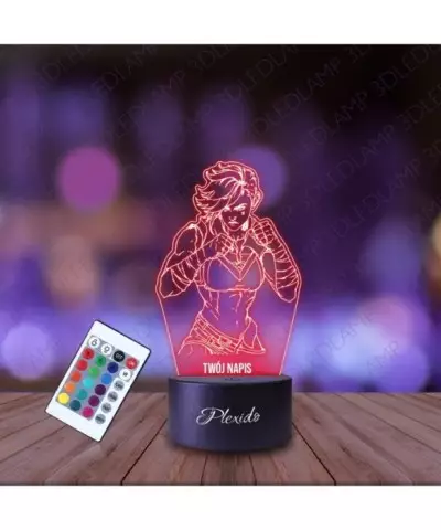Lampka Nocna 3D LED LAMP Arcane Vi - League of Legends  Violet