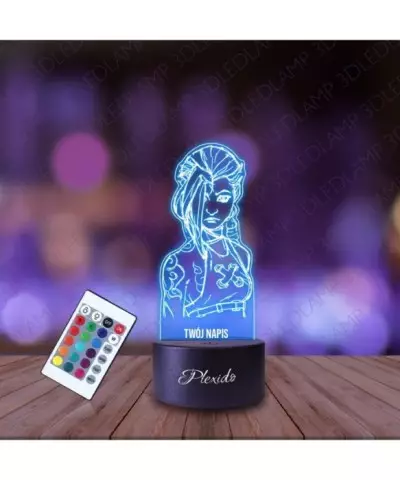 Lampka Nocna 3D LED LAMP Arcane Vi - League of Legends Jinx